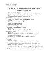 Cau truc de HSG tieng anh Tinh Nam dinh 2011