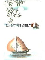 tóm tắt văn bản thuyết minh