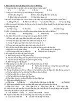 ngân hàng cau hỏi kiểm tra 1tiet HK2