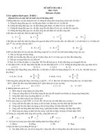 Đề thi học kì I lý 9