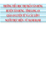 LTVC: Mo rong von tu: Truyen thong(Lop 5)