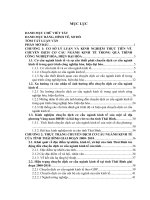 Luận văn thạc sỹ: Chuyển dịch cơ cấu ngành kinh tế trong quá trình công nghiệp hóa, hiện đại hóa ở tỉnh Thái Bình