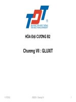 BÀI GIẢNG hóa đại CƯƠNG b2   CHƯƠNG  VII   GLUXIT