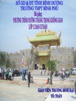 Phương trình đường thẳng trong kg (t1)