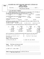 ĐỀ THI HSG TOÁN CUỐI HK I