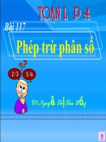 phép trừ phân số (tiết 1)