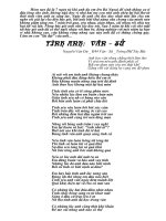 Tình anh: Văn - Sử (tặng vợ)