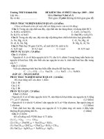 Đề KT 15 phút học kì II - Hoá 9