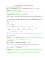 sử dụng điểm sống giải toán