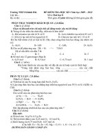 đề KT học kì I-Hoá 8