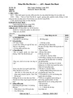 Giáo án lớp 5 tuần 20, 21, 22, 23, 24