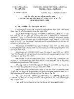 đề án xây dựng nông thôn mới xã vạn thọ huyện đại từ tỉnh thái nguyên