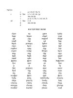 ÔN TẬP NGỮ ÂM LỚP 3 - HSG