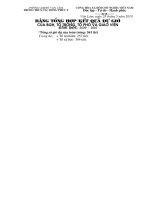 Tổng hợp kết quả dự giờ