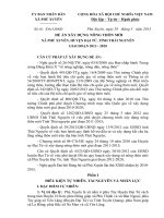 đề án xây dựng nông thôn mới xã phú xuyên huyện đại từ tỉnh thái nguyên