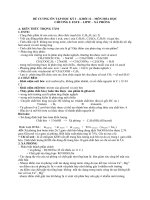 Đề cương ôn tập học kì I- chương trình chuẩn