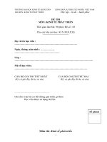 Đề thi và đáp án môn Kinh tế phát triển (2)