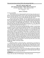 thuyết minh quy hoạch xây dựng nông thôn mới xã bảo lý  huyện phú bình tỉnh thái nguyên