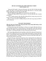 Đề thi và đáp án môn Kế hoạch hóa phát triển