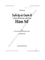 TUYỂN TẬP CÁC CHUYÊN ĐỀ LTĐH MÔN TOÁN HÀM SỐ   TRẦN PHƯƠNG