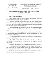 đề án xây dựng nông thôn mới xã cao ngạn thanh phố thái nguyên