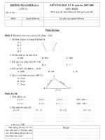 Đề kiểm tra CHKII môn Toán lớp 2