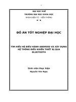 đồ án tốt nghiệp tìm hiểu hệ điều hành ANDROID và xây dựng hệ thống điều khiển thiết bị qua  BLUETOOTH