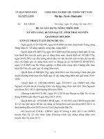 đề án xây dựng nông thôn mới xã yên lãng huyện đại từ tỉnh thái nguyên