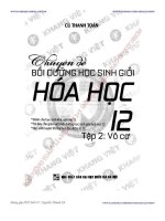 CHUYÊN ĐỀ BỒI DƯỠNG HỌC SINH GIỎI HÓA HỌC 12 TẬP 2  VÔ CƠ   CÙ THANH TOÀN