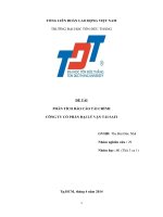 phân tích báo cáo tài chính của công ty cổ phần đại lý vận tải SAFI