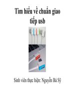 Tìm hiểu về chuẩn giao tiếp usb