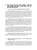 Thực trạng phát triển công nghiệp, tiểu thủ công nghiệp, xây dựng cơ bản huyện tĩnh gia giai đoạn 2000 2004