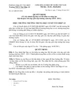 Quyết định thành lập Hội đồng thi GVDG cấp trường