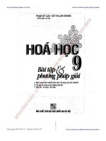 BÀI TẬP VÀ PHƯƠNG PHÁP GIẢI HÓA HỌC 9   PHẠM SỸ LỰU