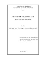 nợ công việt nam thực trạng và giải pháp