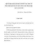 SKKN MỘT SỐ BIỆN PHÁP GIÚP HỌC SINH DÂN TỘC THIỂU SỐ PHÁT TRIỂN KỸ NĂNG SỬ DỤNG TIẾNG VIỆT TRONG HỌC TẬP VÀ GIAO TIẾP