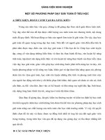 SÁNG KIẾN KINH NGHIỆM MỘT SỐ PHƯƠNG PHÁP DẠY GIẢI TOÁN Ở TIỂU HỌC