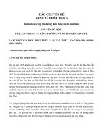 Lý luận chung về tăng trưởng phát triển kinh tế