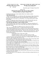 So kết tháng 12-Kế hoạch tháng 1-2011