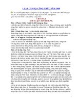 LUẬT CÁN BỘ, CÔNG CHỨC NĂM 2008