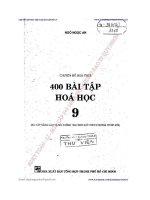 CHUYÊN ĐỀ HÓA THCS 400 BÀI TẬP HÓA 9, NGÔ NGỌC AN