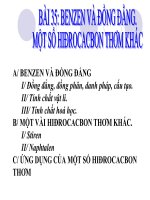 Bài Benzen lớp 11 cơ bản