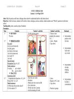 giáo án anh văn 6 mới UNIT 5