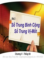 Bài 3: Số trung bình cộng, số trung vị 10 Cơ bản (Office2003)