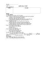 kiểm tra 45 phút môn sinh lớp 6