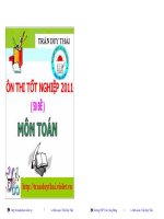 Bộ Đề Ôn Thi Tốt Nghiệp Toán 2011 (50 đề)