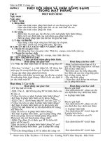 Giáo án Hình học 11(NC) chương 1