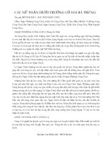 CÁC NỮ THẦN DƯỚI TRƯỚNG CỜ HAI BÀ TRƯNG