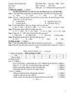 Đề KT 15ph Sử 8 kỳ II