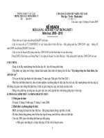 Kế hoạch hội giảng cấp trường...